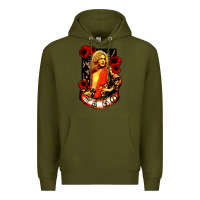 Army Green vintage image robert plant Premium Hoodie - artisFamous
