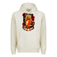 Oatmeal Heather vintage image robert plant Premium Hoodie - artisFamous