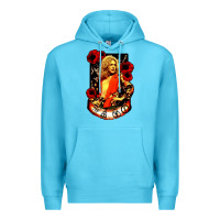Ocean Blue vintage image robert plant Premium Hoodie - artisFamous