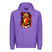 Purple vintage image robert plant Premium Hoodie - artisFamous