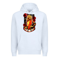 White vintage image robert plant Premium Hoodie - artisFamous
