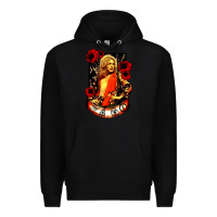 Black vintage image robert plant Premium Hoodie - artisFamous