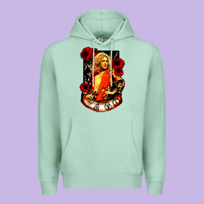 Vintage Image Robert Plant Premium Hoodie Designed By Artisfamous