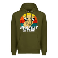 Army Green hump day Premium Hoodie - artisFamous