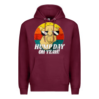 Burgundy hump day Premium Hoodie - artisFamous