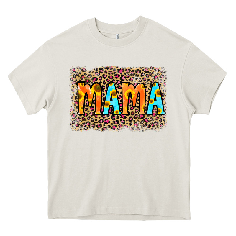 Leopard Sunflower Mama Heavy Core Tee by RanaPortraitStore | Teevron