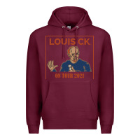 Burgundy LOUIS C.K. Premium Hoodie - artisFamous