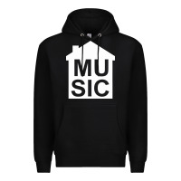 Black house music Premium Hoodie - artisFamous