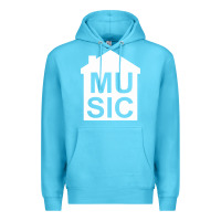 Ocean Blue house music Premium Hoodie - artisFamous