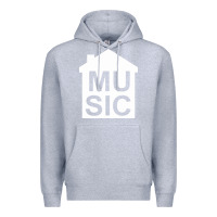 Heather Grey house music Premium Hoodie - artisFamous