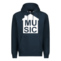 Navy house music Premium Hoodie - artisFamous