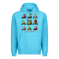 Ocean Blue mariokart Premium Hoodie - artisFamous