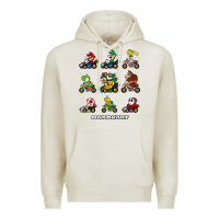 Oatmeal Heather mariokart Premium Hoodie - artisFamous
