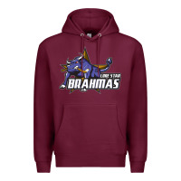 Burgundy lone star brahmas Premium Hoodie - artisFamous