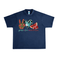 Navy peace love watermelon Urban Heavy Tee - SublimationCraftShop