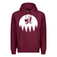 Burgundy xenomorph phone home funny Premium Hoodie - artisFamous