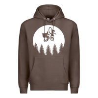 Coffee xenomorph phone home funny Premium Hoodie - artisFamous