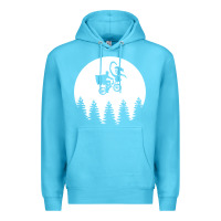 Ocean Blue xenomorph phone home funny Premium Hoodie - artisFamous