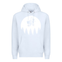 White xenomorph phone home funny Premium Hoodie - artisFamous