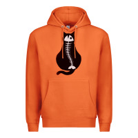 Carrot Cat with Fish Bone Premium Hoodie - artisFamous