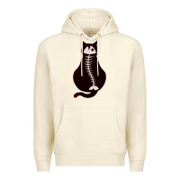 Sandshell Cat with Fish Bone Premium Hoodie - artisFamous