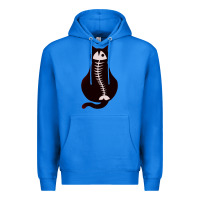 True Royal Cat with Fish Bone Premium Hoodie - artisFamous