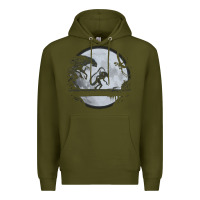 Army Green alien mata Premium Hoodie - artisFamous