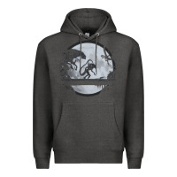 Charcoal Heather alien mata Premium Hoodie - artisFamous