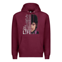 Burgundy dearly beloved we are gathered here Premium Hoodie - artisFamous