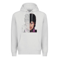 Dove Grey dearly beloved we are gathered here Premium Hoodie - artisFamous