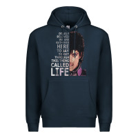 Navy dearly beloved we are gathered here Premium Hoodie - artisFamous