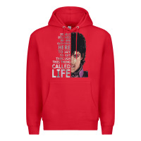 Red dearly beloved we are gathered here Premium Hoodie - artisFamous