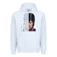 White dearly beloved we are gathered here Premium Hoodie - artisFamous