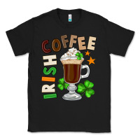 Black Irish coffee St. Patrick's Day Classic Tee - FaDigitalArtStudio