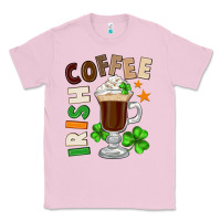 Bubblegum Pink Irish coffee St. Patrick's Day Classic Tee - FaDigitalArtStudio