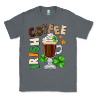 Charcoal Heather Irish coffee St. Patrick's Day Classic Tee - FaDigitalArtStudio