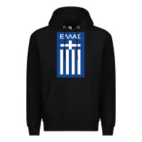 Black greece national football Premium Hoodie - artisFamous