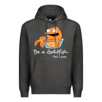 Charcoal Heather be a goldfish ted losso Premium Hoodie - artisFamous