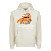Oatmeal Heather be a goldfish ted losso Premium Hoodie - artisFamous