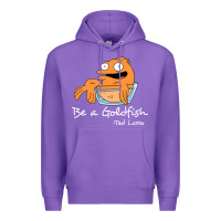 Purple be a goldfish ted losso Premium Hoodie - artisFamous