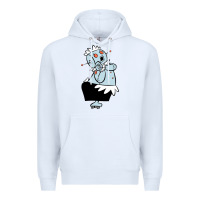 White The Jetsons funny robot cartoon Premium Hoodie - artisFamous
