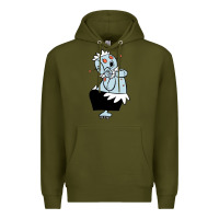 Army Green The Jetsons funny robot cartoon Premium Hoodie - artisFamous