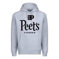 Heather Grey Coffee Art Premium Hoodie - artisFamous