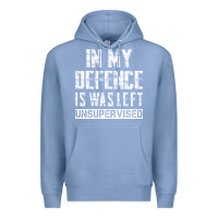 Colony Blue in my defence i was left unsupervised Premium Hoodie - artisFamous