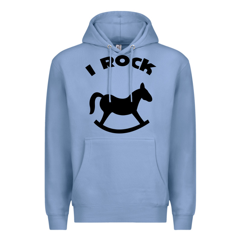 I Rock Funny Premium Hoodie by artisFamous | Teevron