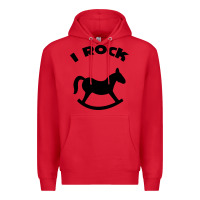 Red i rock funny Premium Hoodie - artisFamous