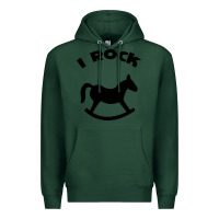 Sports Green i rock funny Premium Hoodie - artisFamous