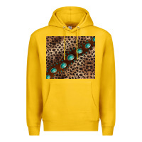 Lemon leopard gemstone leather Premium Hoodie - BarkalooDesign