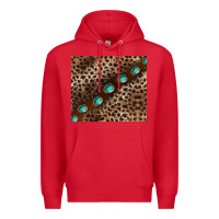 Red leopard gemstone leather Premium Hoodie - BarkalooDesign