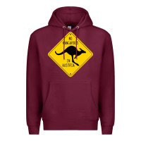 Burgundy no kangaroos in austria Premium Hoodie - artisFamous